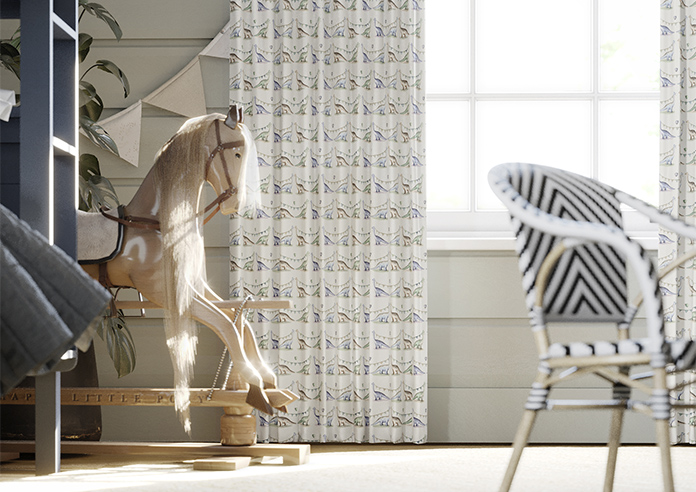 Jurassic Joust, Bunting Knightly - Made to Measure Curtains - Image 5